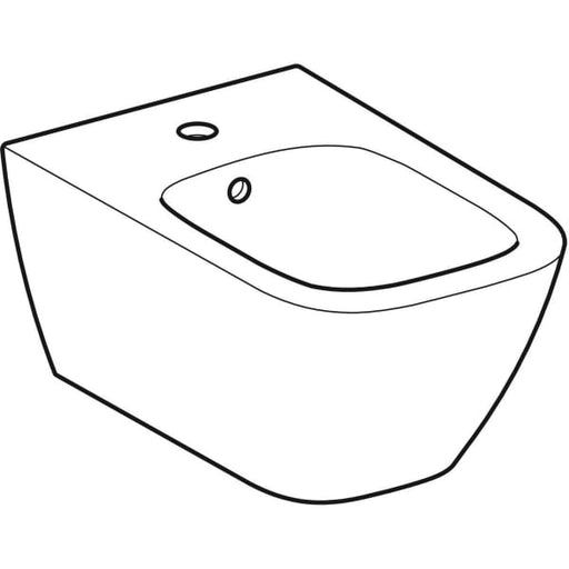 Geberit Vertriebs - Wandbidet SMYLE Square Befestigung verdeckt, m. Ül., KeraTect