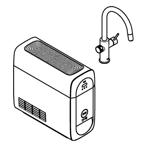 Grohe - BLUE Home Starter Kit 31541 auszb. Mousseur Bluetooth/WIFI C-Auslauf chrom