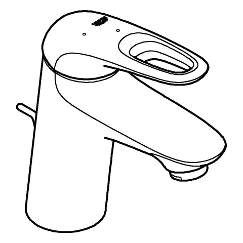 Grohe - EH-WT-Batt. Eurostyle 23374 S-Size Mittelstellung kalt Zst.-Abl.-grt. chrom