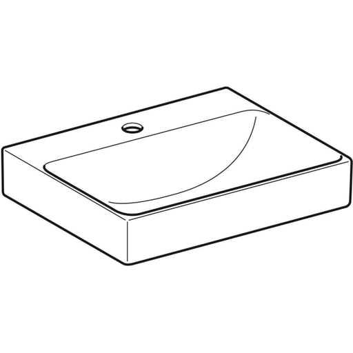 Geberit Vertriebs - ONE AS-WT, Abg. horiz., 50x41 cm Abg. verti., m. Hl., o. Ül., weiß, Tect