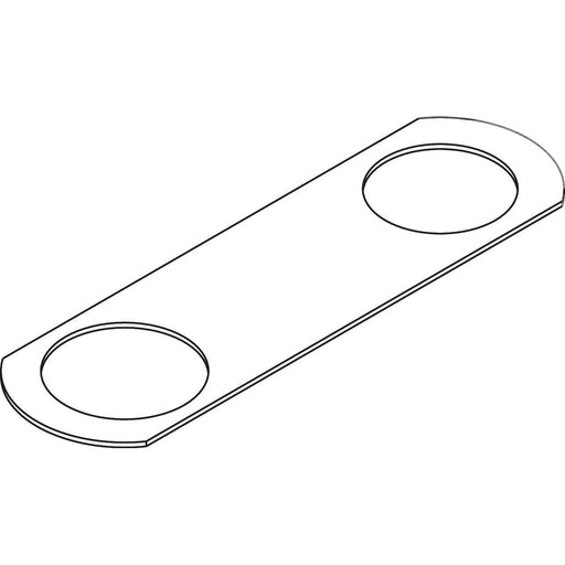 Hansgrohe - Montageplatte Axor Citterio C 3-Loch Wannenmischer chrom