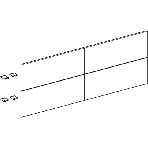 Geberit Vertriebs - Set Schubl.-Frt für ONE US, 4 Schubl. für WT B: 135cm, weiß matt