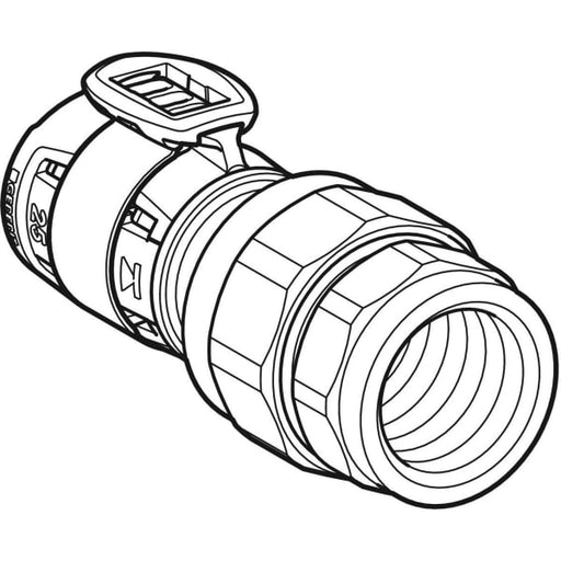 Geberit Vertriebs - FlowFit Übergangsverschraubung mit IG SiBr d40-R1 1/2