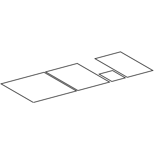 Geberit Vertriebs - Auszug Einlegmatten Set, MYDAY WT-US, Modell 824260-824263