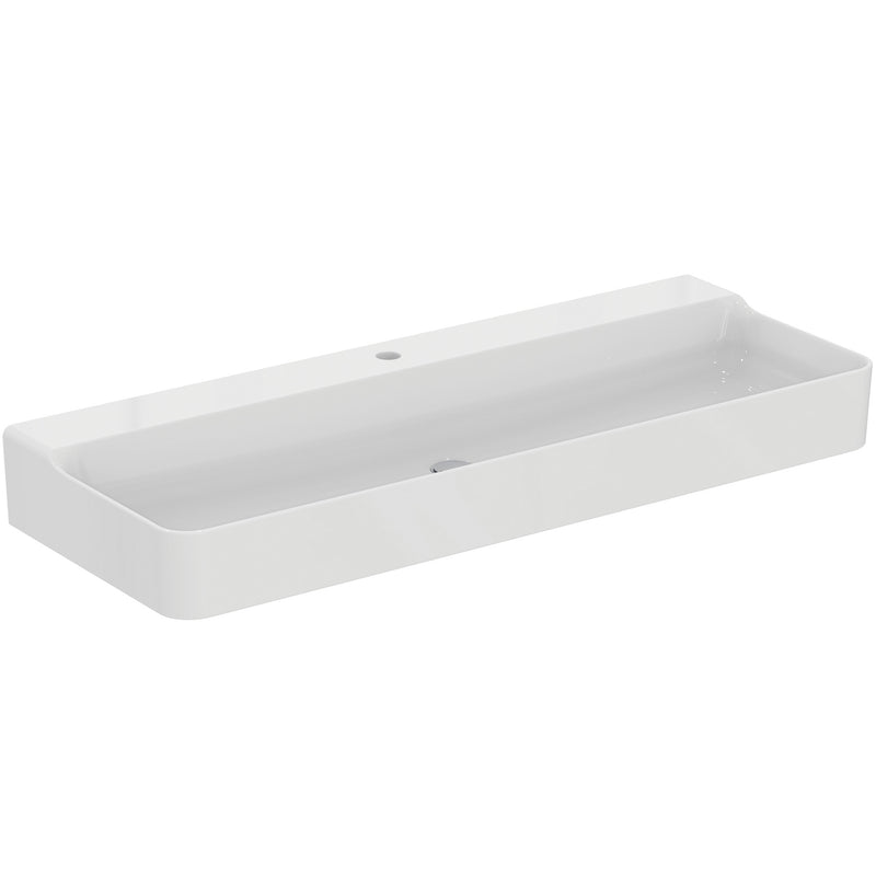 Ideal Standard - Waschtisch CONCA, 1 Hl., o.Ül., 1200x450x145mm, Weiß
