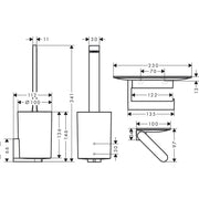 Hansgrohe - Toilettenset WallStoris mattschwarz