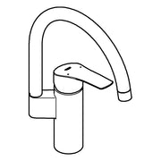 Grohe - EH-SPT-Batterie Eurosmart 33202_3 hoher Auslauf matte black