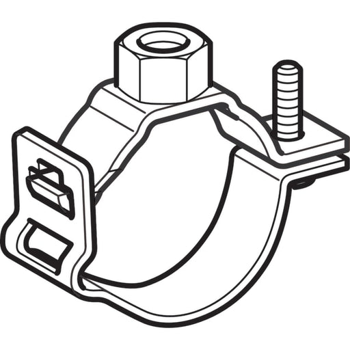 Geberit Vertriebs - Rohrschelle mit Gewindemuffe M10 verstellbar d90/98 366.843.00.2