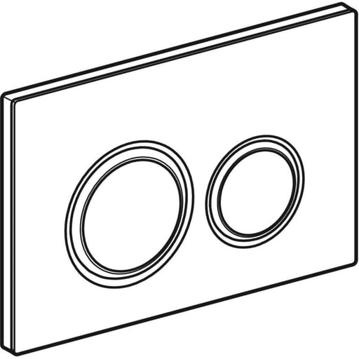 Geberit Vertriebs - Sigma50 (ex Sigma21) BetPl., 2-M-Sp. Round, Metallfarbe rotgold, Nussbaum