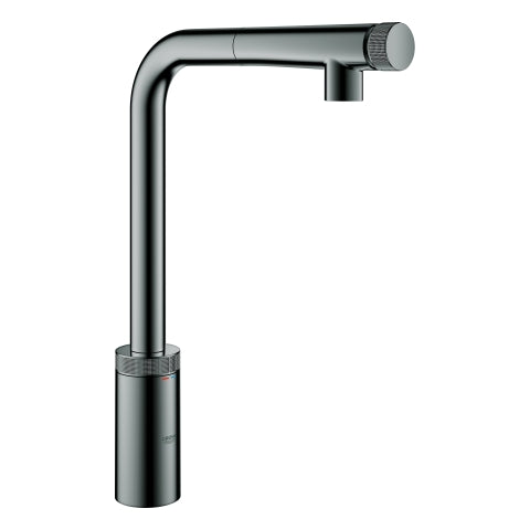 Grohe - SPT-Batterie MINTA Smart Control 31613 L-Ausl. azb. Spülbr. hard graphite