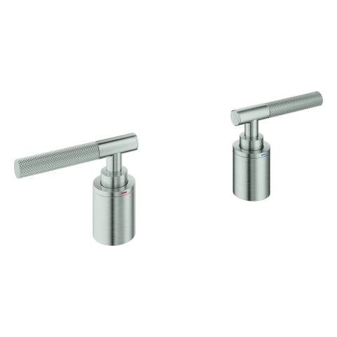 Grohe - Hebelgriffe Atrio Private C. 48651 Rändelstruktur supersteel
