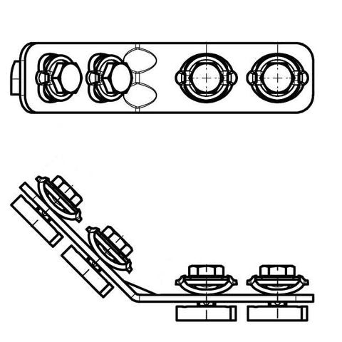 Walraven - Verbinder RAPIDSTRUT 135 G2 BUP lang/lang, per Stück