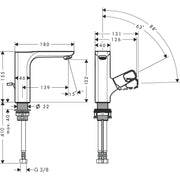 Hansgrohe - Waschtischmischer 130 AXOR Urquiola chrom