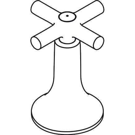 Hansgrohe - Kreuzgriff Axor Terrano Kaltwasser chrom