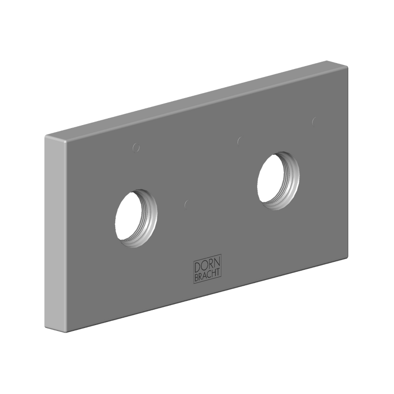 Dornbracht - Rosette DB Logo Ersatzteile 092798022 60 x 120 x 12,5 mm platin matt
