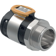 Geberit Vertriebs - FlowFit Übergang mit Aussengewinde Edelstahl d75-R2 1/2