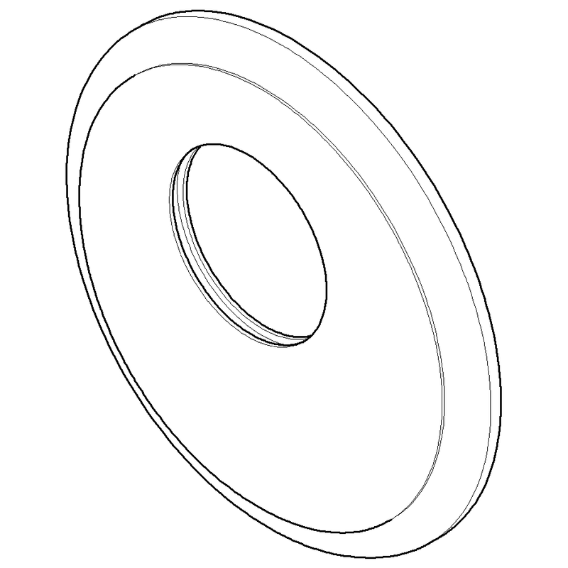 Dornbracht - Rosette Traditionell Ersatzteile 091102163 D.124x13mm platin gebürstet