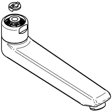Grohe - Gussauslauf 440453 177mm für Eichelberg WT-Wandarmaturen chrom