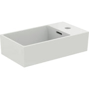 Ideal Standard - Handwaschbecken EXTRA, 1 Hl., m.Ül., Ablg.re.,450x250x150mm,geschli.,Weiß IP