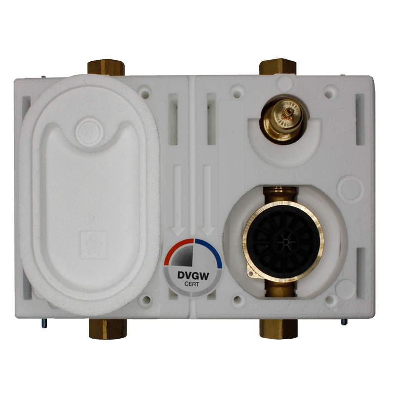 DELTAMESS DWWF - Miniblock Duo Koax 2, 3/4 IG Messing