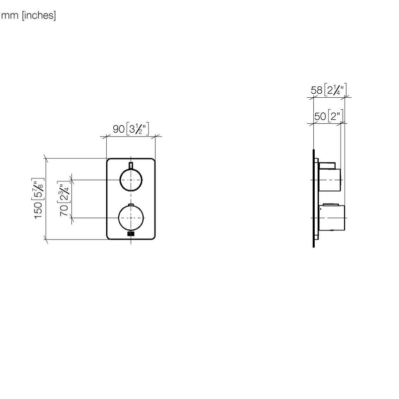 Dornbracht - UP-Therm. m. 1-Weg-Mengenreg. LULU 36425710 chrom