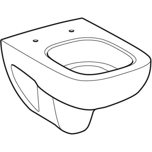 Geberit Vertriebs - Renova Compact Square WWC Tiefspüler verkürzte Ausladung 48,5cm, weiß