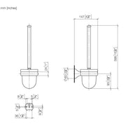 Dornbracht - Toiletten-BG, Wandmodell MADISON 83900361 chrom