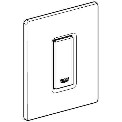 Grohe - Urinal-Betätig. SKATE Cosmopolitan 38846 mit Glasoberfläche moon white