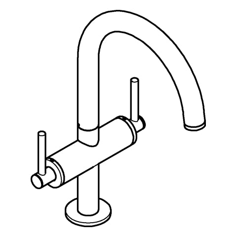 Grohe - WT-Einlochbatterie Atrio 21145 DN15 L-Size Hebelgriff chrom