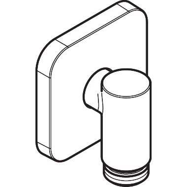 Hansgrohe - Wandanschluss Axor Wall outlet Fine softsquare G1/2 chrom