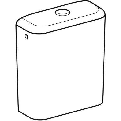 Geberit Vertriebs - iCon Square AP-SPK aufges., 2-Mengen- Spülung, Wasseranschluss seitlich, weiß