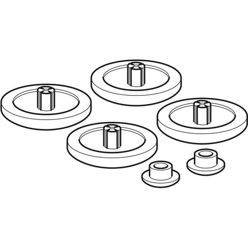 Geberit Vertriebs - Sitz-/Deckelpuffergarn.598094 weiß f.WC-Sitz Cleo/Virto/Cavelle/Vivano