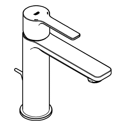 Grohe - EH-Waschtischbatterie LINEARE 32114_1 S-Size hard graphite gebürstet