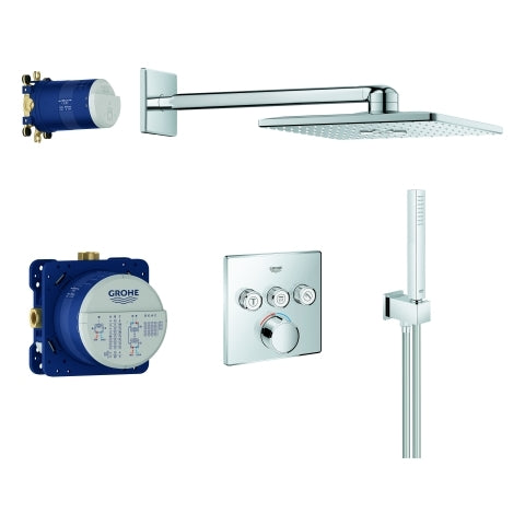 Grohe - UP-Duschsystem SmartControl Mischer 34712 eckig 3 ASV chrom