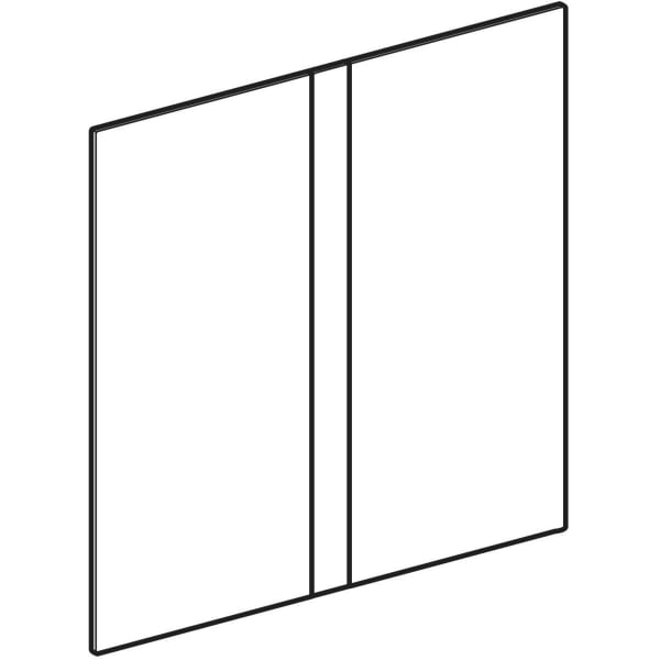 Geberit Vertriebs - Typ 40 Abdeckplatte für UR-Strg. IR Square, messingfarben gebürstet, Etc