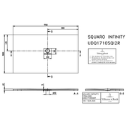 VILLEROY & BOCH - Duschwanne Squaro Infinity 1700x1000 x40mm re-eckig EB:re Stone White
