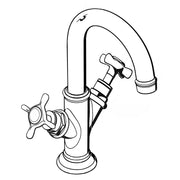 Hansgrohe - 2-Griff WT-Armatur AXOR MONTREUX 16505820 brushed nickel m.Ablaufgarnitur