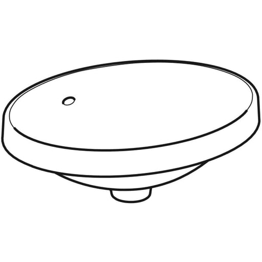 Geberit Vertriebs - Einbau-WT VARIFORM, oval, 500x400mm o. Hl., mit Überlauf, weiß, KeraTect