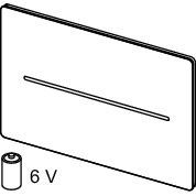 TECE SE - TECEsolid WC-Elektronik 6 V, Ersatzteil Abdeckplatte weiß glänzend