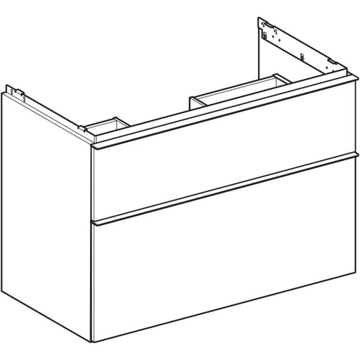 Geberit Vertriebs - iCon Unterschrank für WT, 2 Schubl. 88,8x61,5x47,6cm, lava