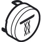 Hansgrohe - Druckknopf Symbol Whirl mattschwarz