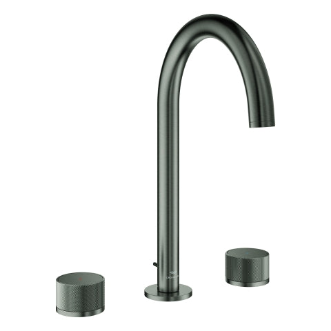 Grohe - 3-L-WT-Batterie Atrio Private C. 20595 Knopfbetätigung hard graphite geb