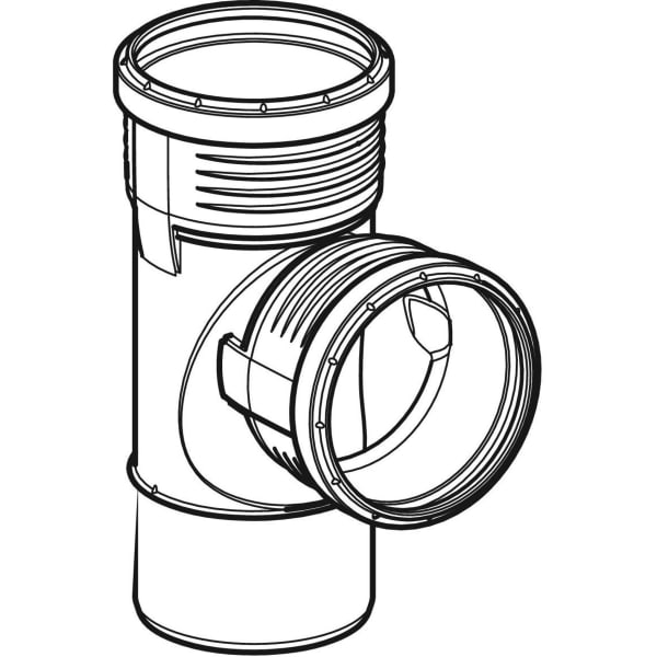 Geberit Vertriebs - Silent-PP Bogenabzweig 87,5Gr110/90 390554141
