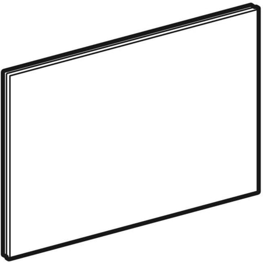 Geberit Vertriebs - SIGMA80 Betätigungsplatte (Ersatz) für 2-Mengen-Spülung Glas schwarz