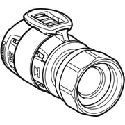 Geberit Vertriebs - FlowFit Übergang mit Überwurfmutter SiBr d63-G2 1/2