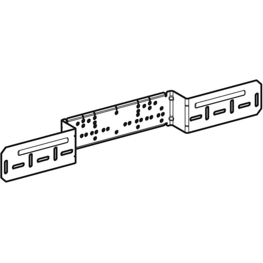 Geberit Vertriebs - PushFit Montageplatte abgesetzt 2-fach, Anschlussdistanz 10 oder 15,3cm