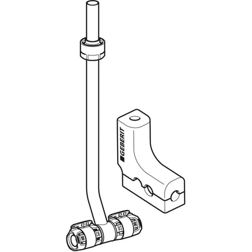 Geberit Vertriebs - FlowFit Metallrohr-Anschluss-T-Stück m. Anschlussverschr. SiBr/Cu d16-d15-d16