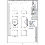 Lorowerk - Regenstandrohr 05520. DN 100 rund Reinigungsöffnung 2000mm