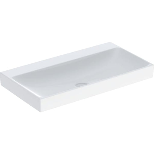 Geberit Vertriebs - ONE Waschtisch 90x48 cm, Abg. verti. o. Hl., o. Ül., weiß, KeraTect