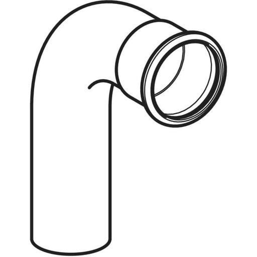 Geberit - C-Stahl Bogen I/A 88,9mm, verz. 1 Einsteckende, 90 Grad, # 20310